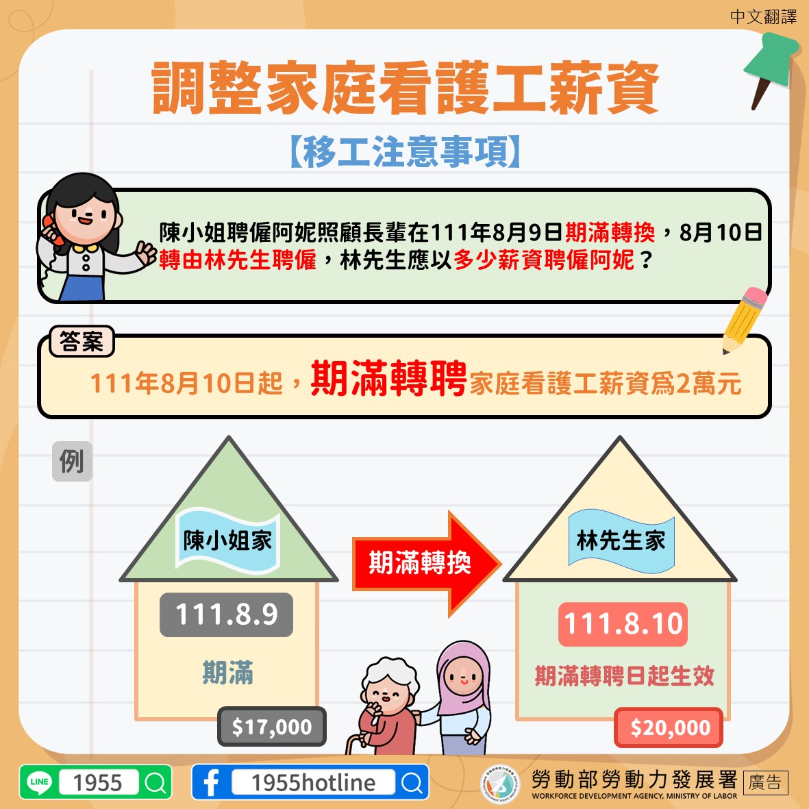 1110825家事移工轉換雇主是否可以加薪-移工注意事項-中文翻譯.JPG